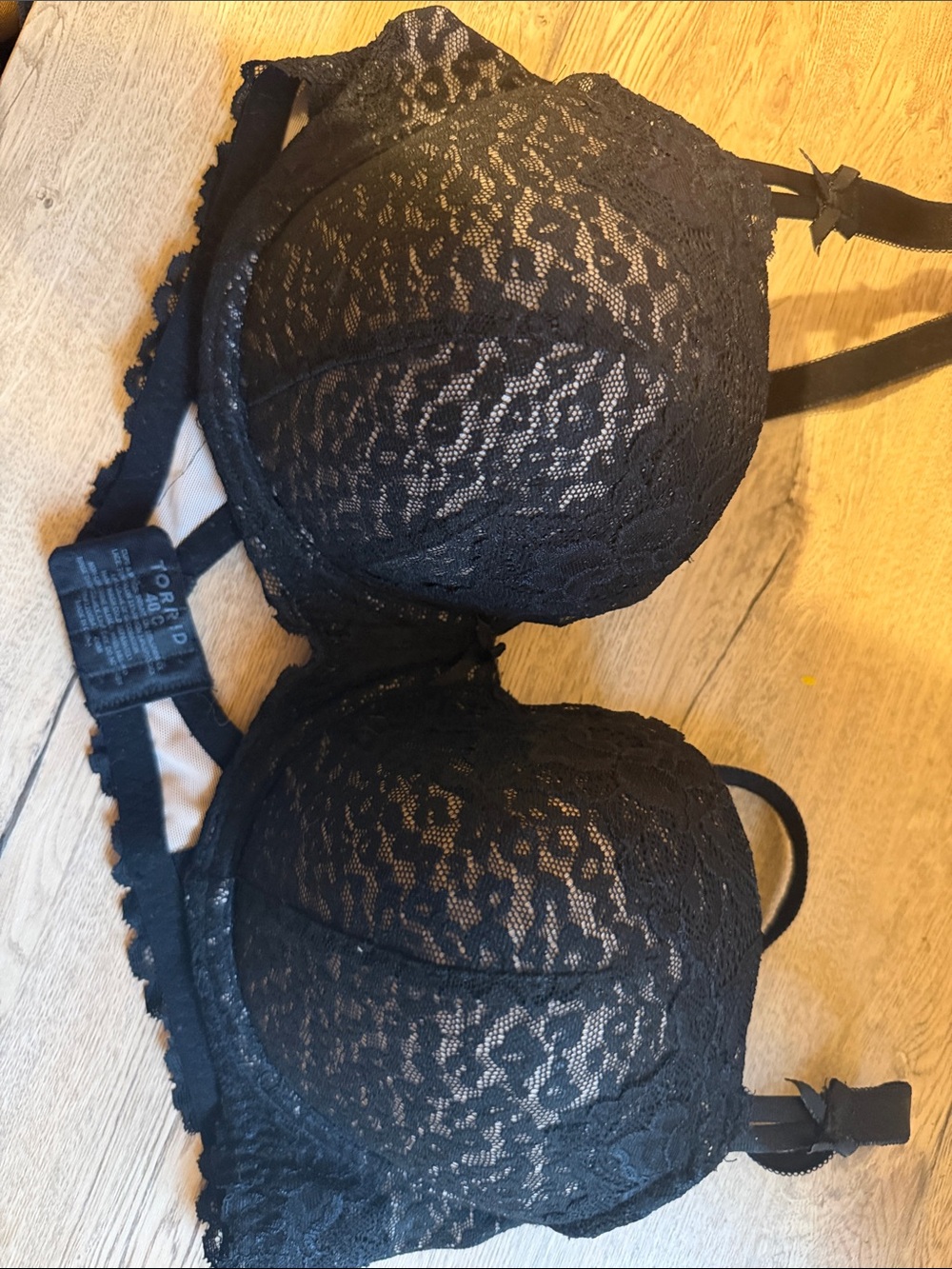 Torrid Black Lace Underwire Bra - Women Intimates & Sleepwear 40/c